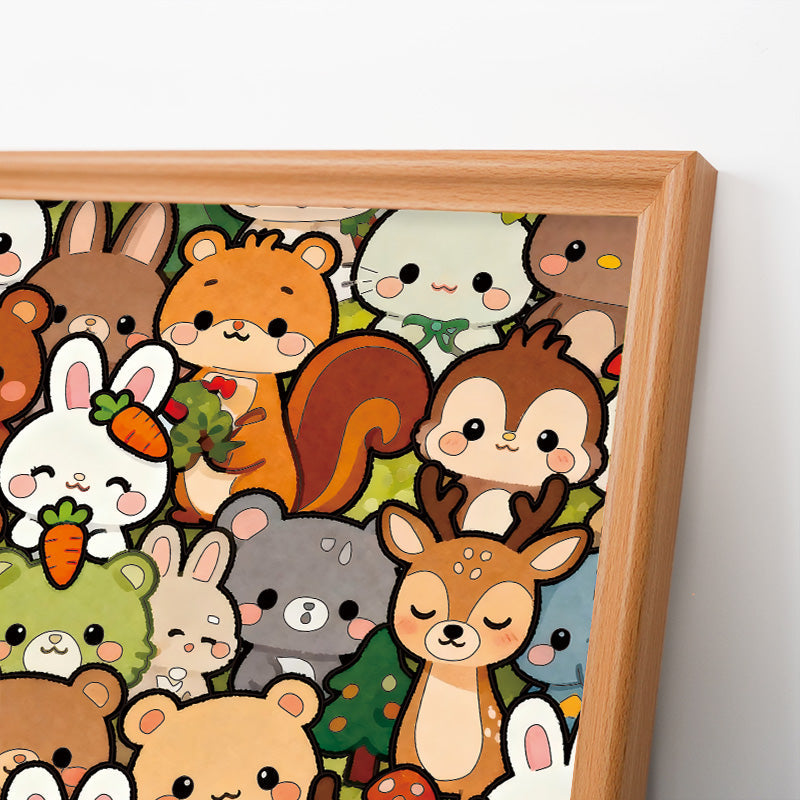 Forest Crew - Puzzle in legno da colorare