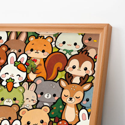 Forest Crew - Puzzle in legno da colorare