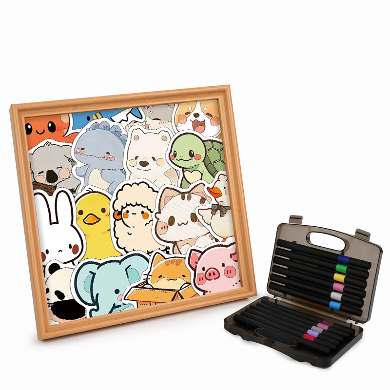 Furry Gathering - Puzzle in legno da colorare