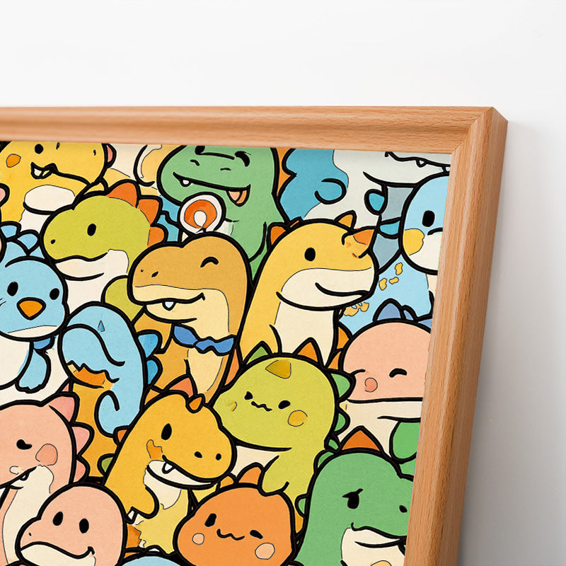 Piccolo Drago - Puzzle in legno da colorare