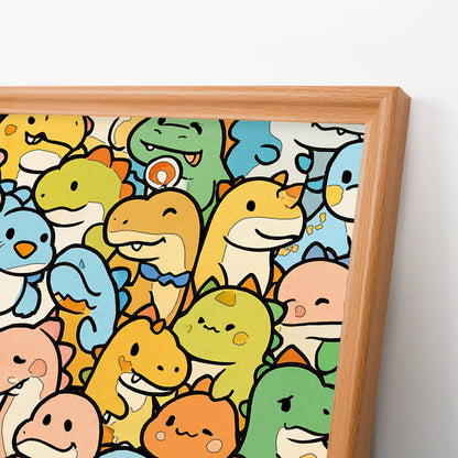 Piccolo Drago - Puzzle in legno da colorare