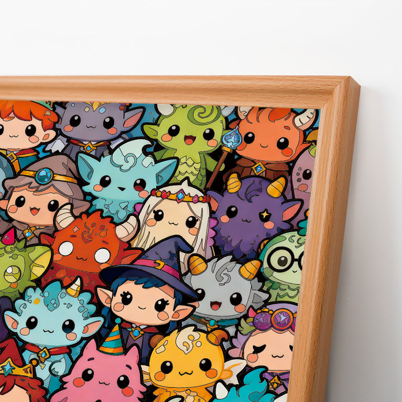 Monster Mash - Puzzle in legno da colorare