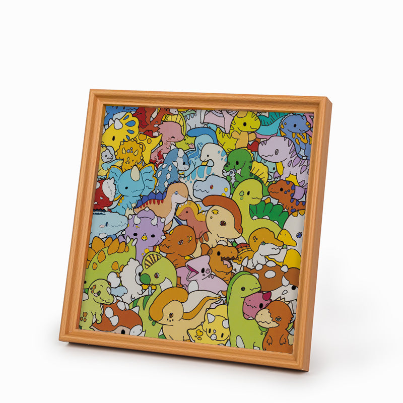 Uccellini - Puzzle in legno da colorare