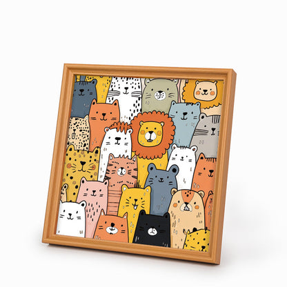 Shiba Inu - Puzzle in legno da colorare