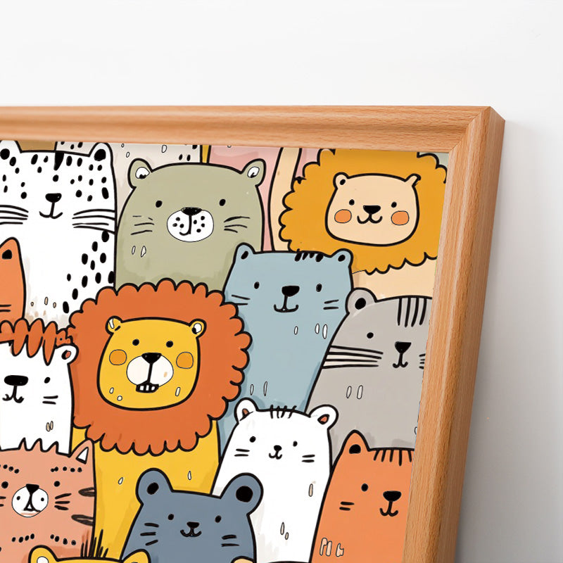 Shiba Inu - Puzzle in legno da colorare