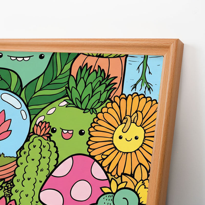 Paradiso Botanico - Puzzle in legno da colorare