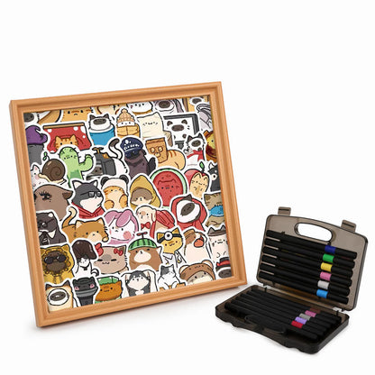Happy Pets - Puzzle in legno da colorare