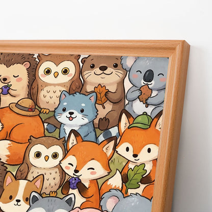 Simpatici animaletti - Puzzle in legno da colorare