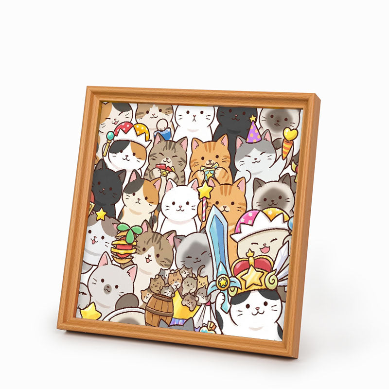 Gattini Magici - Puzzle da colorare in legno