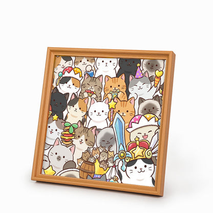 Gattini Magici - Puzzle da colorare in legno