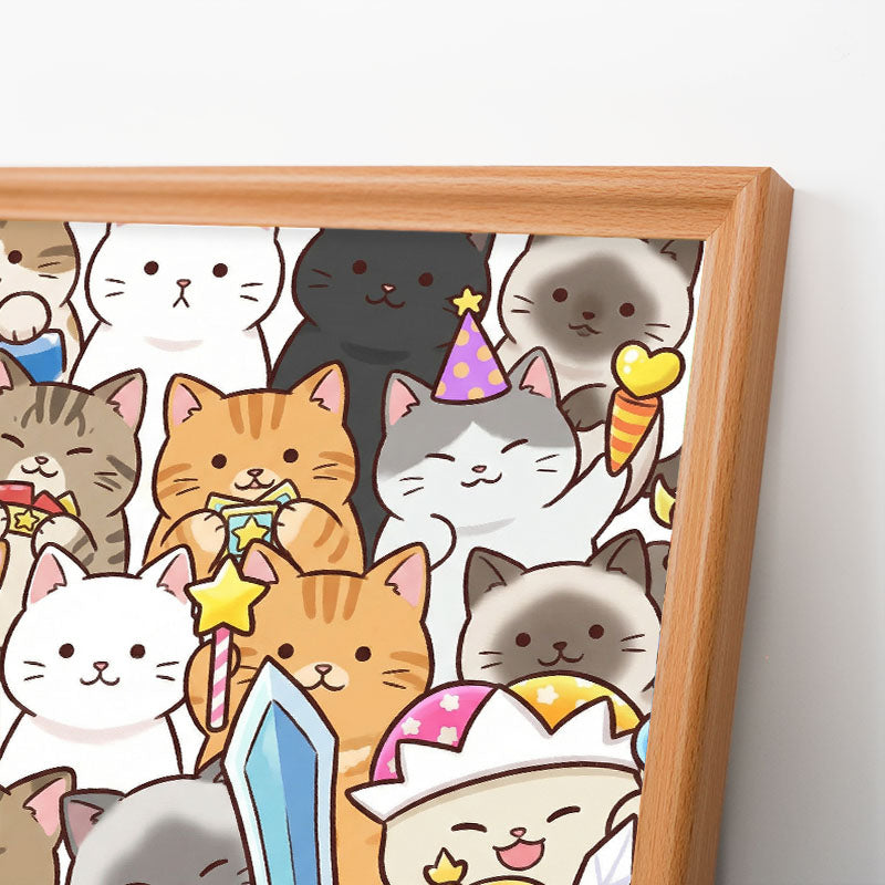 Gattini Magici - Puzzle da colorare in legno