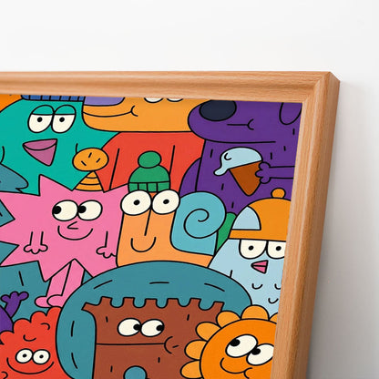 Facce delle cose - Puzzle in legno da colorare
