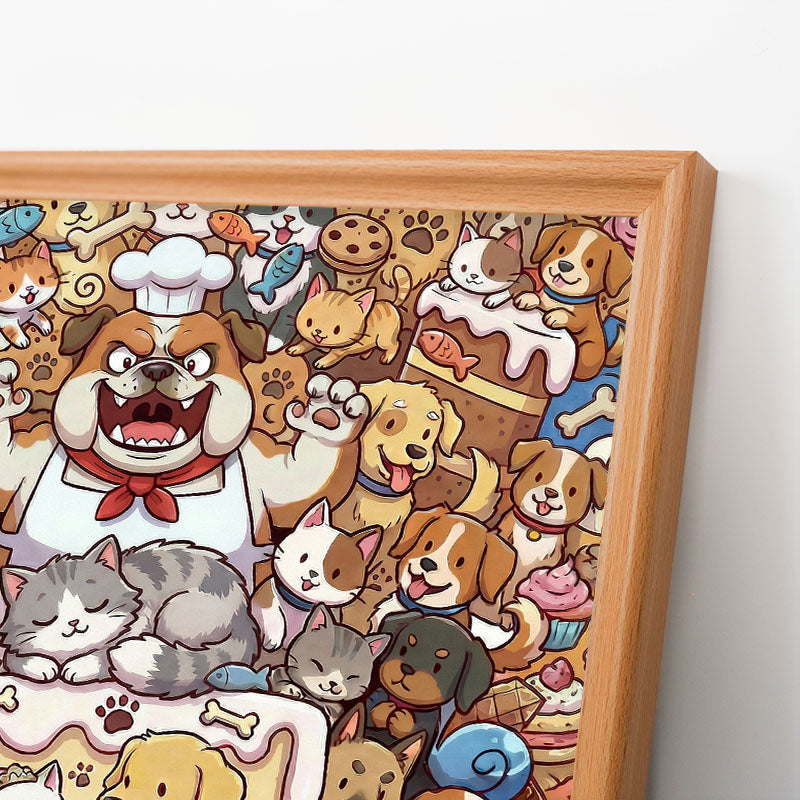 Un matrimonio perfetto - Puzzle in legno da colorare