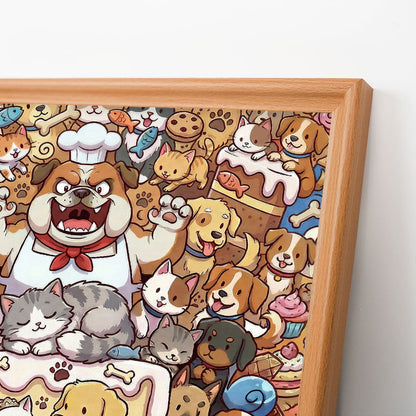 Un matrimonio perfetto - Puzzle in legno da colorare