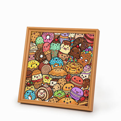 Snack Squad - Puzzle in legno da colorare