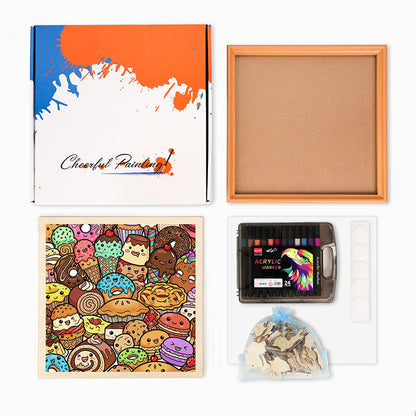 Snack Squad - Puzzle in legno da colorare