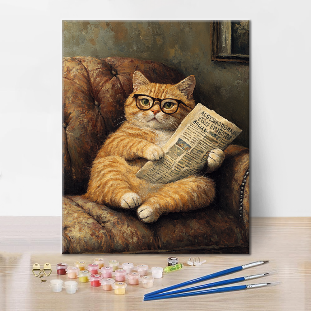 Gatto Tranquillo - Dipingere con i Numeri