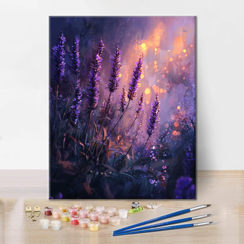 Lavanda Incantevole - Dipingere con i Numeri