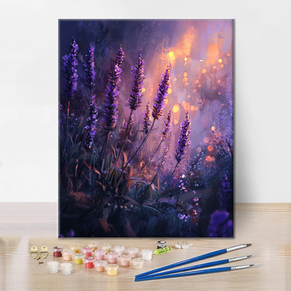 Lavanda Incantevole - Dipingere con i Numeri