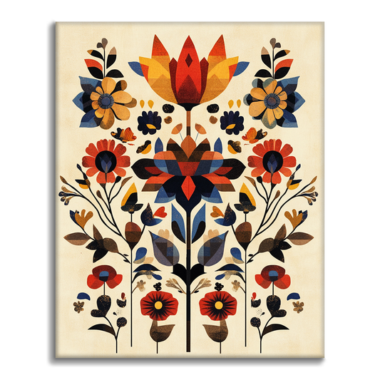 Fiori Geometrici - Dipingere con i Numeri