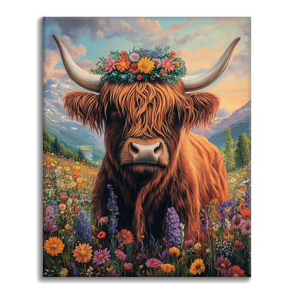Mucca delle Highland - Dipingere con i Numeri