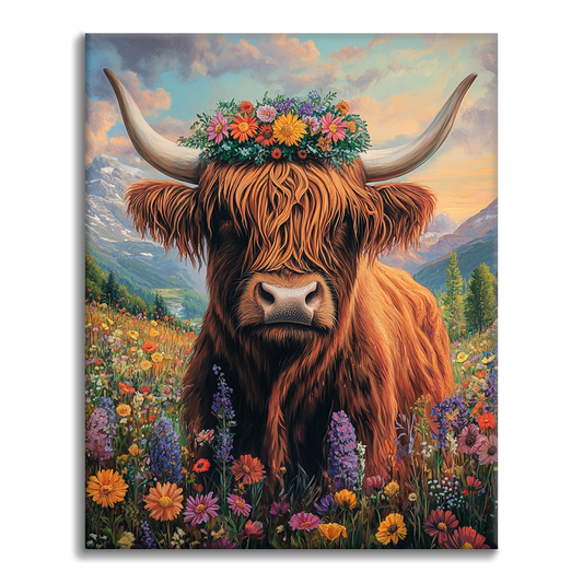 Mucca delle Highland - Dipingere con i Numeri