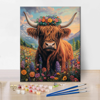 Mucca delle Highland - Dipingere con i Numeri