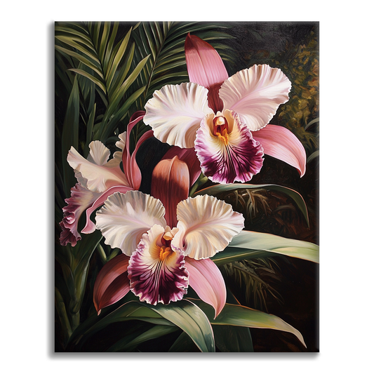 Orchidea Rosa - Dipingere con i Numeri