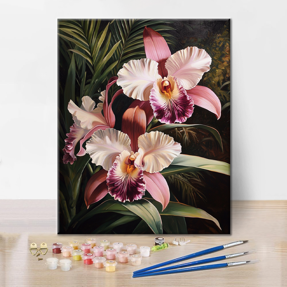 Orchidea Rosa - Dipingere con i Numeri