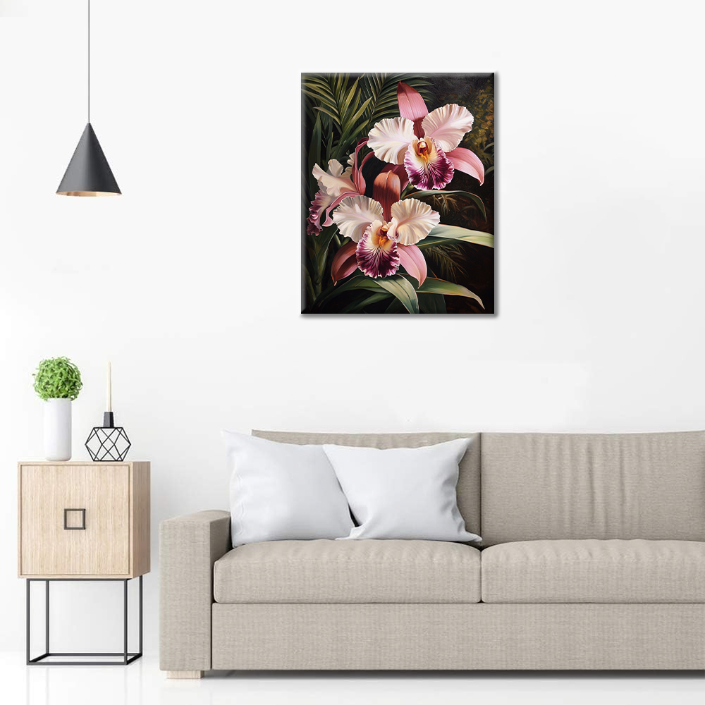 Orchidea Rosa - Dipingere con i Numeri