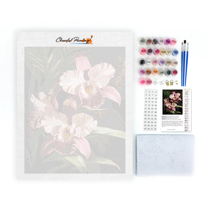 Orchidea Rosa - Dipingere con i Numeri