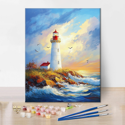 Faro in Riva al Mare - Dipingere con i Numeri