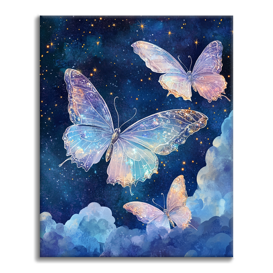 Farfalle alla Luce delle Stelle - Dipingere con i Numeri