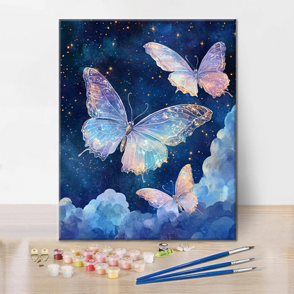 Farfalle alla Luce delle Stelle - Dipingere con i Numeri