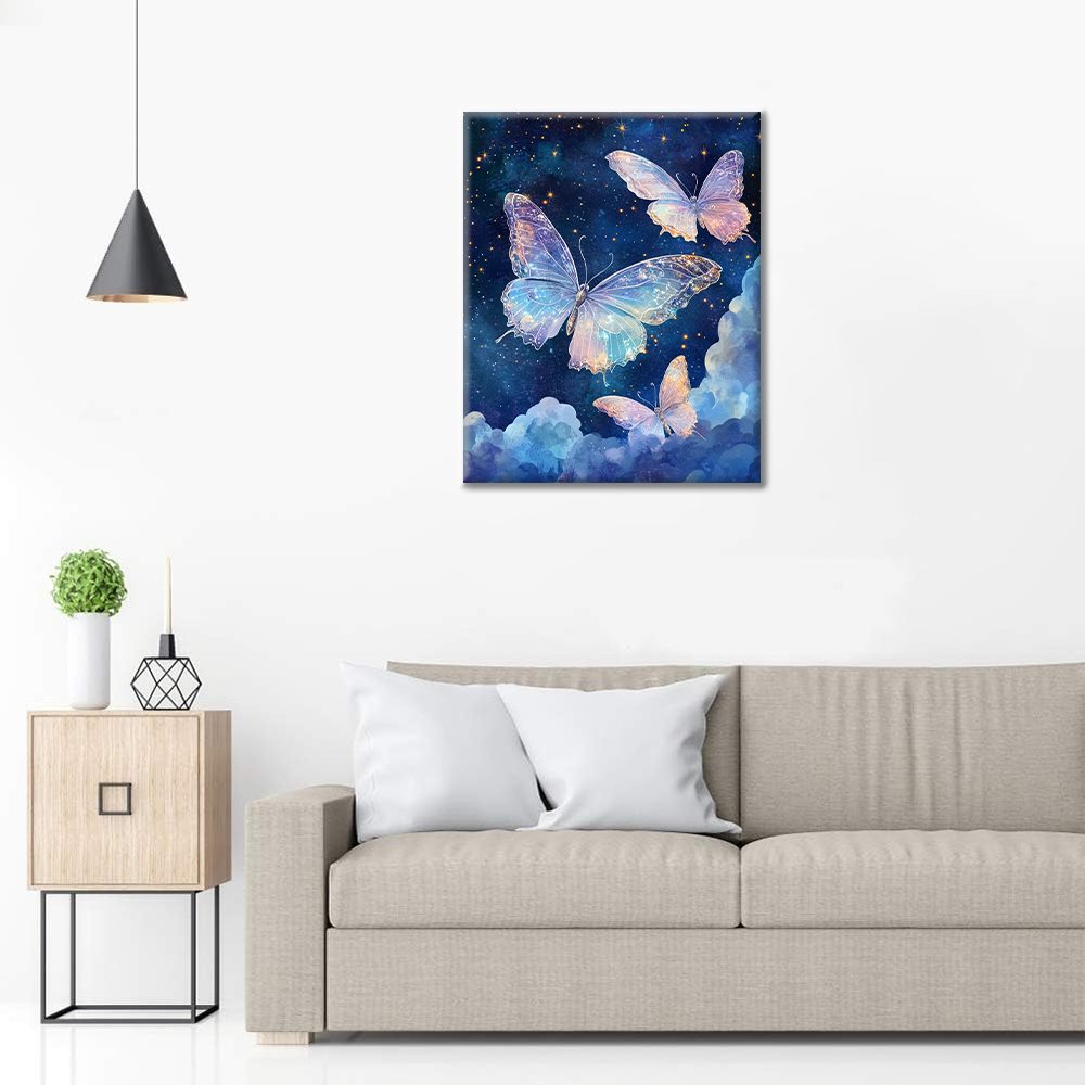 Farfalle alla Luce delle Stelle - Dipingere con i Numeri