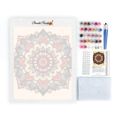 Mandala Raggiante - Dipingere con i Numeri