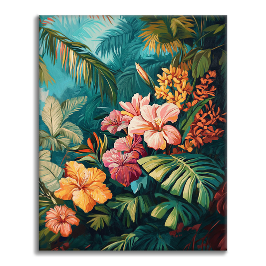 Fioritura tropicale - Dipingere con i numeri