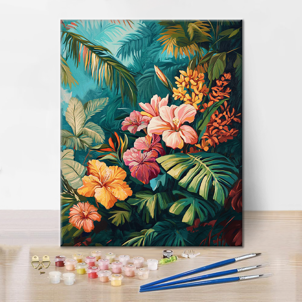 Fioritura tropicale - Dipingere con i numeri