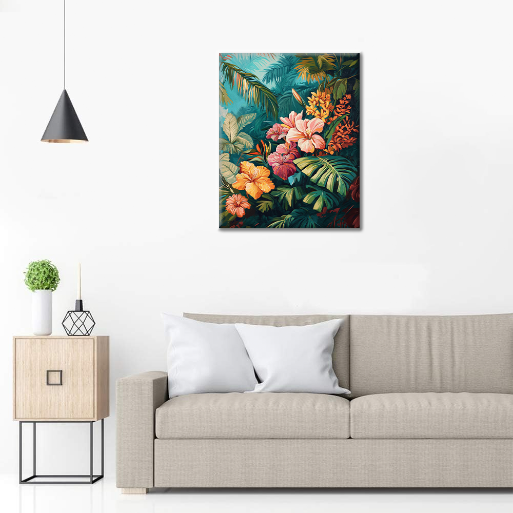 Fioritura tropicale - Dipingere con i numeri