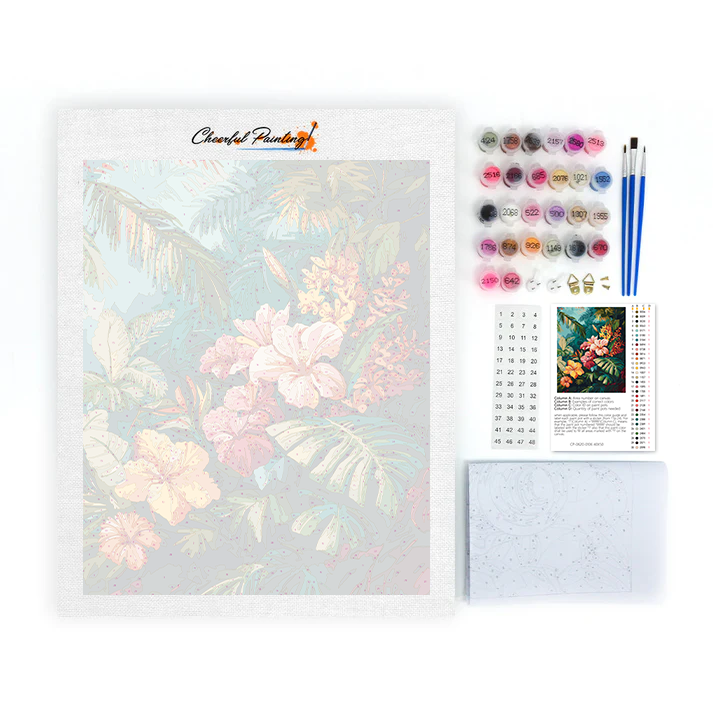 Fioritura tropicale - Dipingere con i numeri