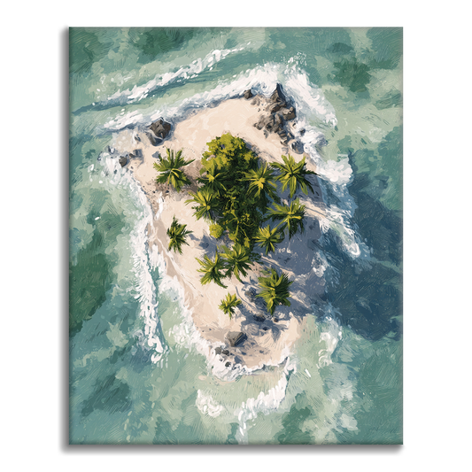 Isola tropicale - Dipingere con i numeri