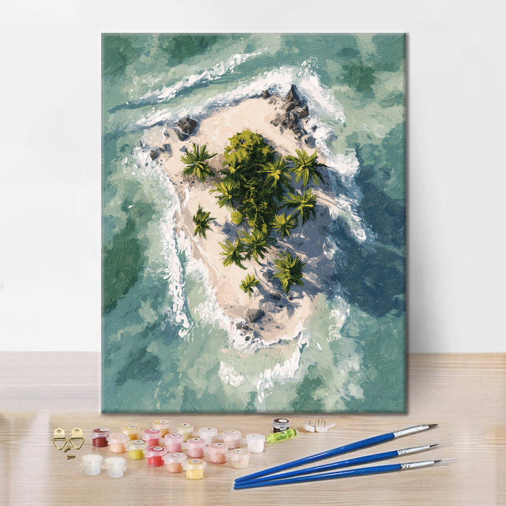 Isola tropicale - Dipingere con i numeri