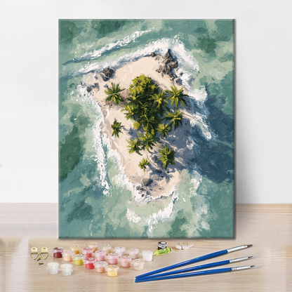 Isola tropicale - Dipingere con i numeri
