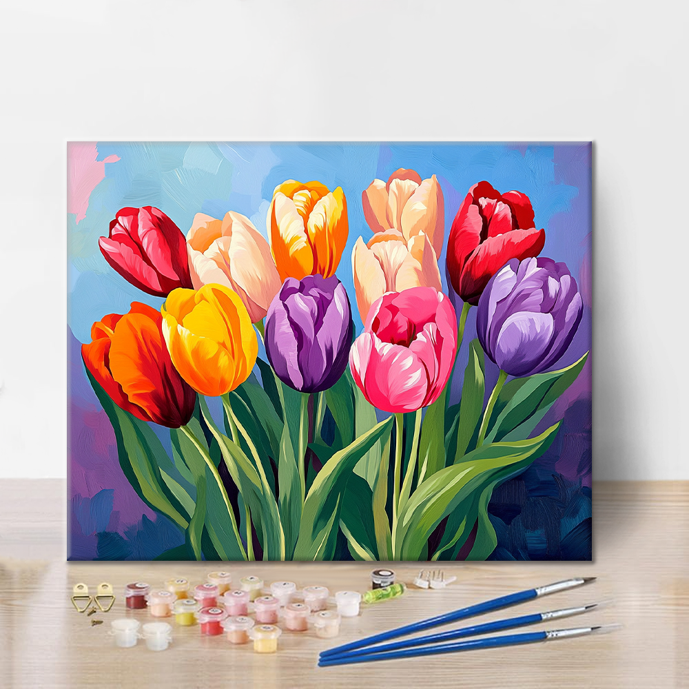 Tulipani - Dipingere con i numeri