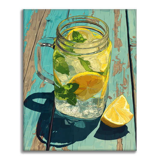 Limonata ghiacciata - Dipingere con i numeri
