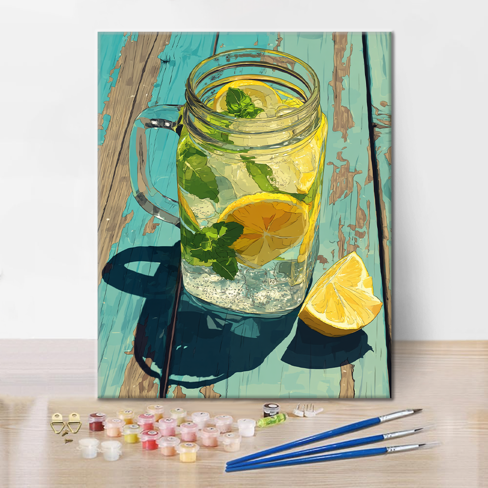 Limonata ghiacciata - Dipingere con i numeri
