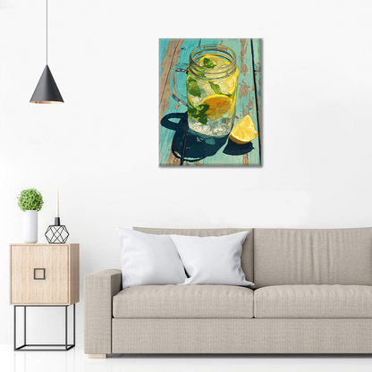 Limonata ghiacciata - Dipingere con i numeri