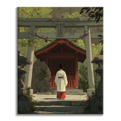 Di fronte al Torii - Dipingere con i numeri