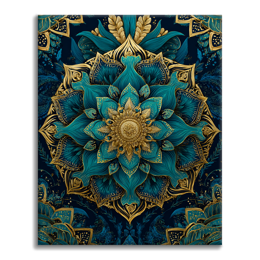 Mandala di vetro - Dipingere con i numeri