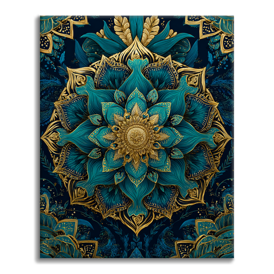 Mandala di vetro - Dipingere con i numeri
